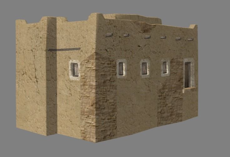 Arabian - House Collection Low-poly 3D model_7