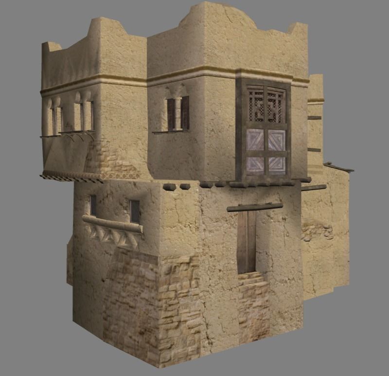 Arabian - House Collection Low-poly 3D model_13