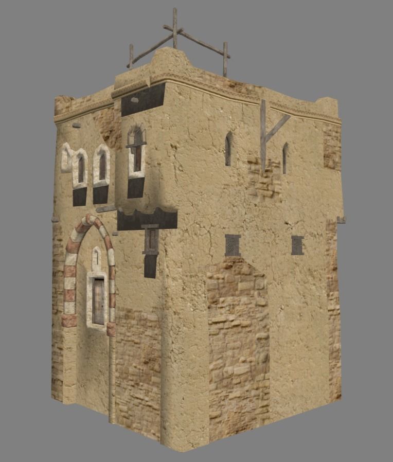 Arabian - House Collection Low-poly 3D model_16