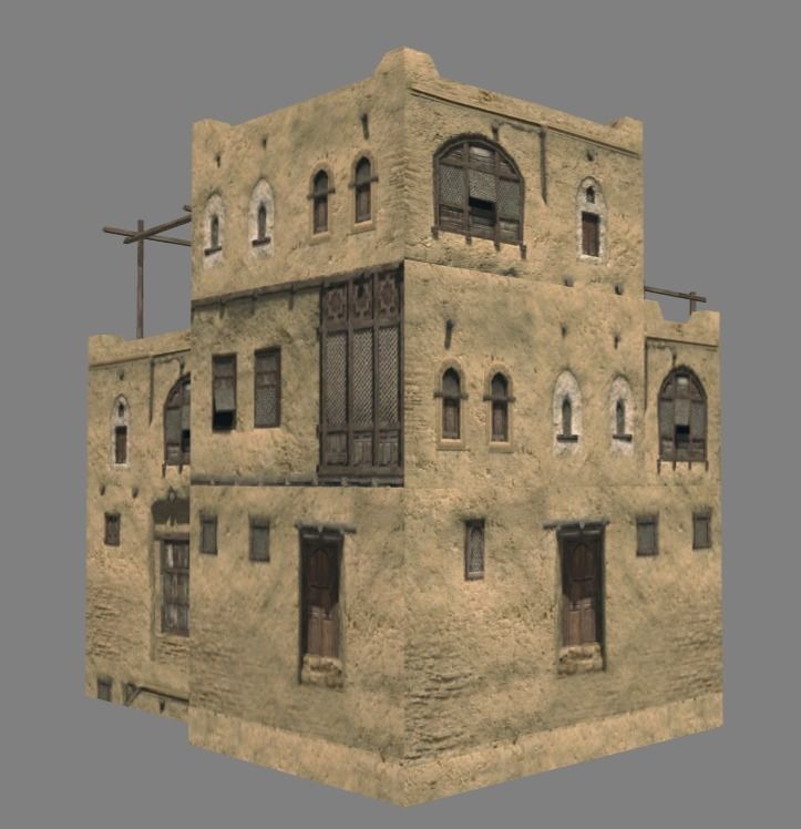 Arabian - House Collection Low-poly 3D model_9