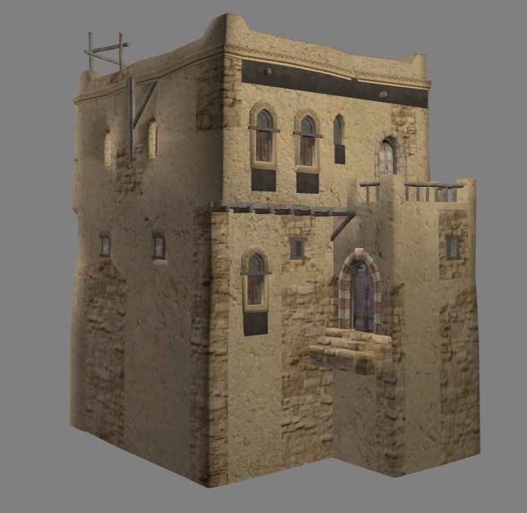 Arabian - House Collection Low-poly 3D model_8
