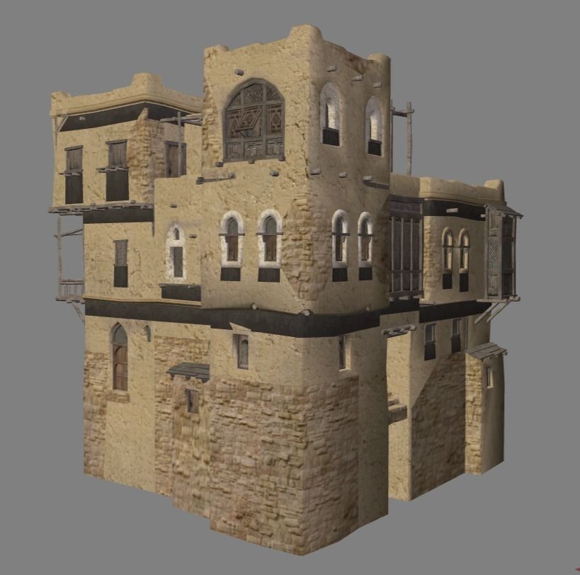 Arabian - House Collection Low-poly 3D model_24