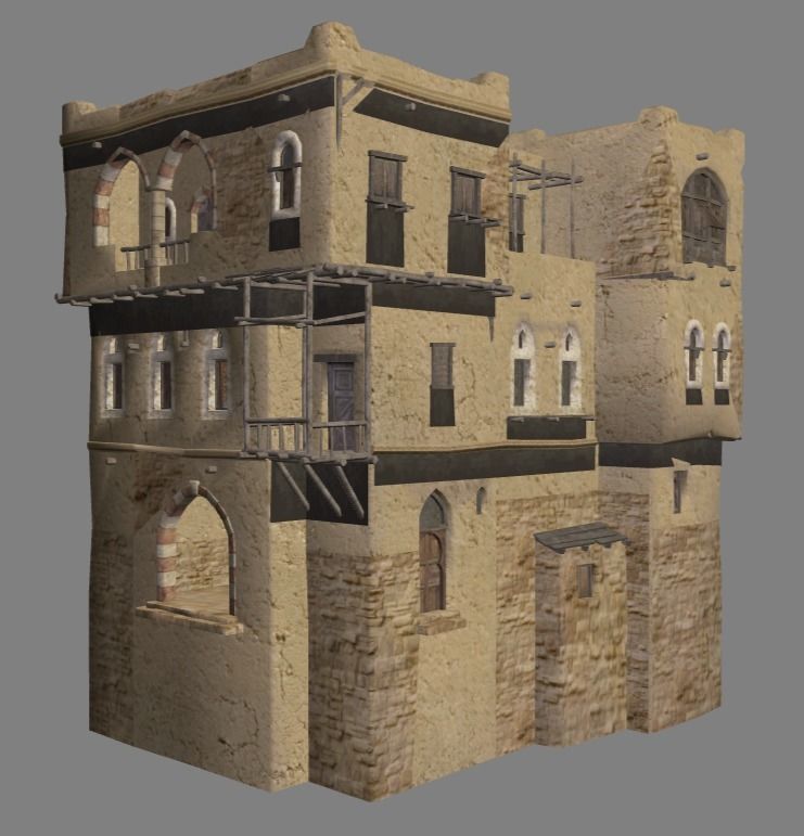 Arabian - House Collection Low-poly 3D model_17