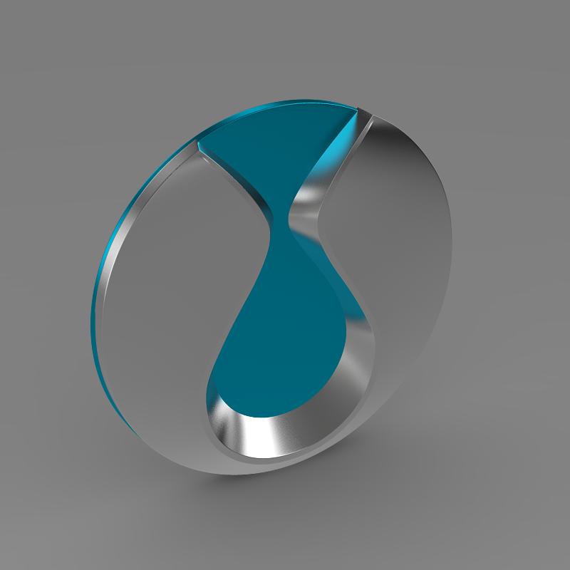 Denza Logo 3D model_3