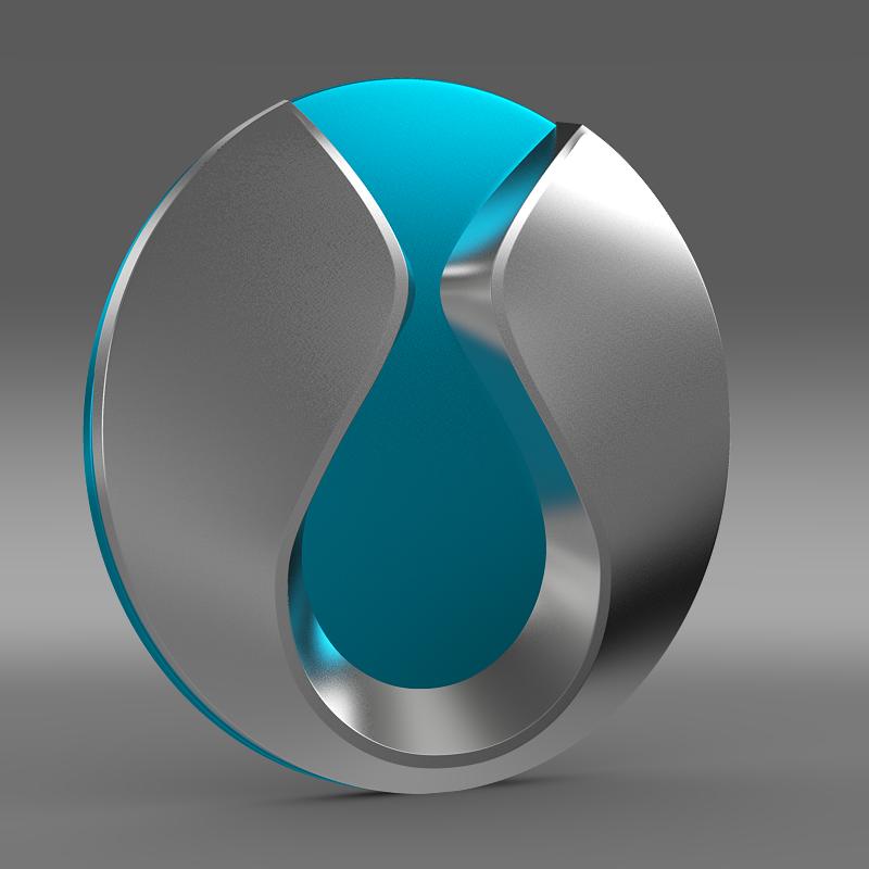 Denza Logo 3D model_1