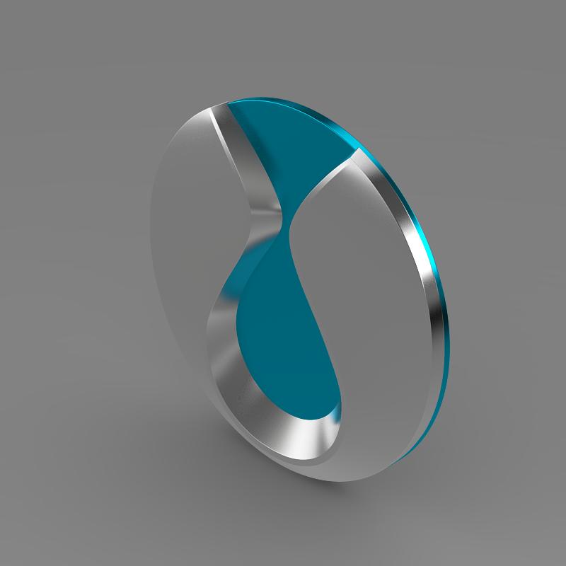 Denza Logo 3D model_4