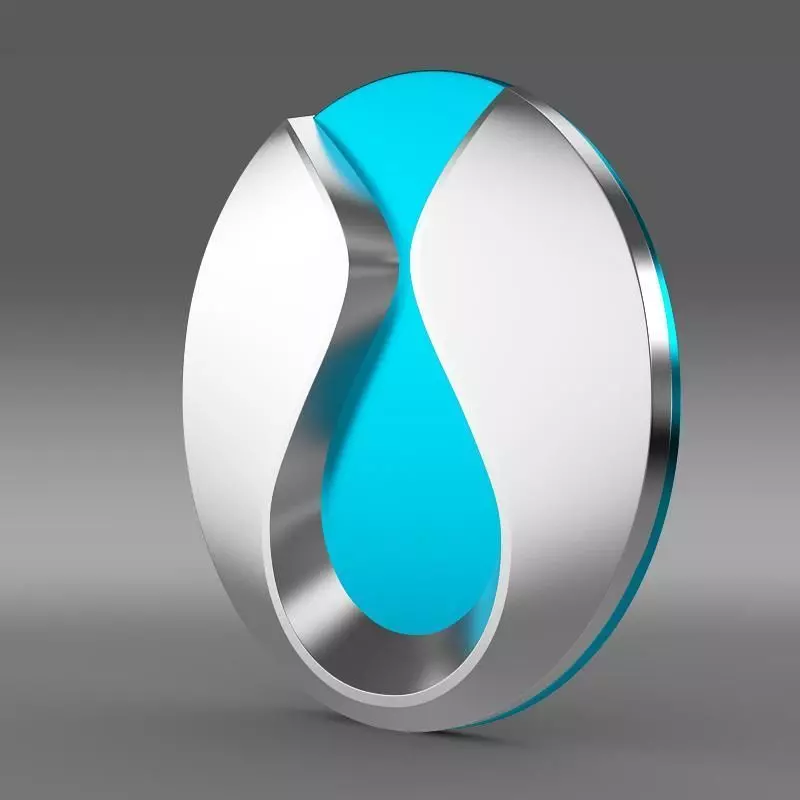 Denza Logo 3D model_0