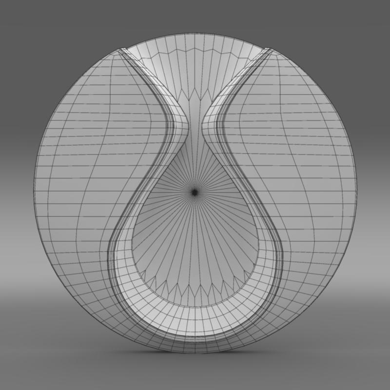 Denza Logo 3D model_6