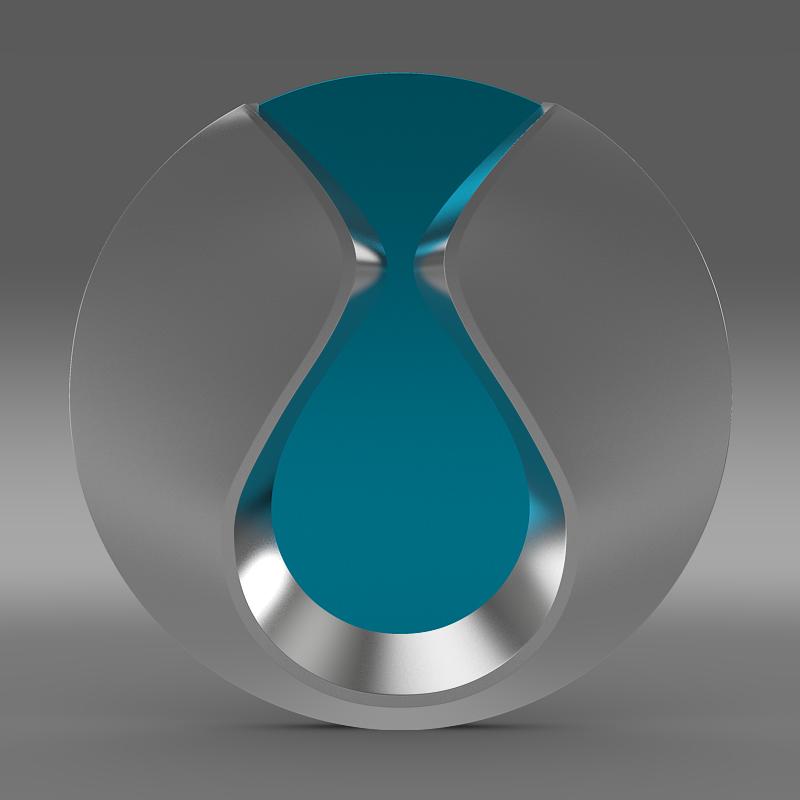 Denza Logo 3D model_2