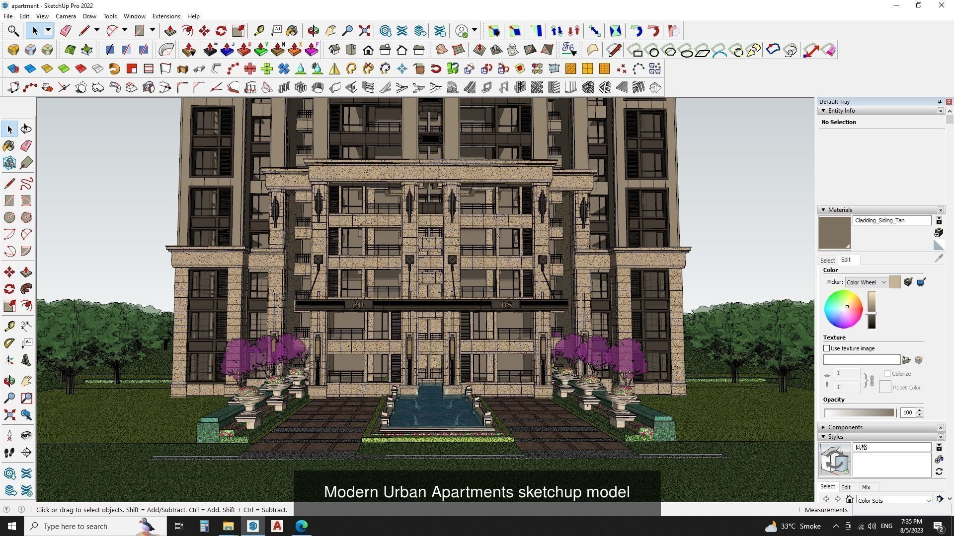 3d commercial building with Master plan collection 1 _1