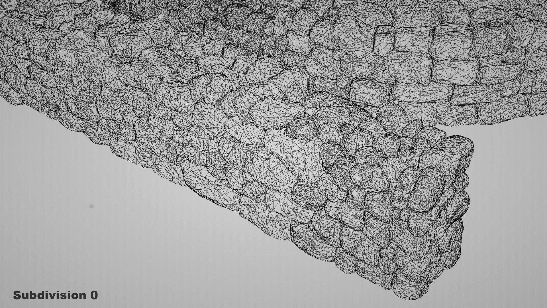 Country Style Walls Low-poly 3D model_14