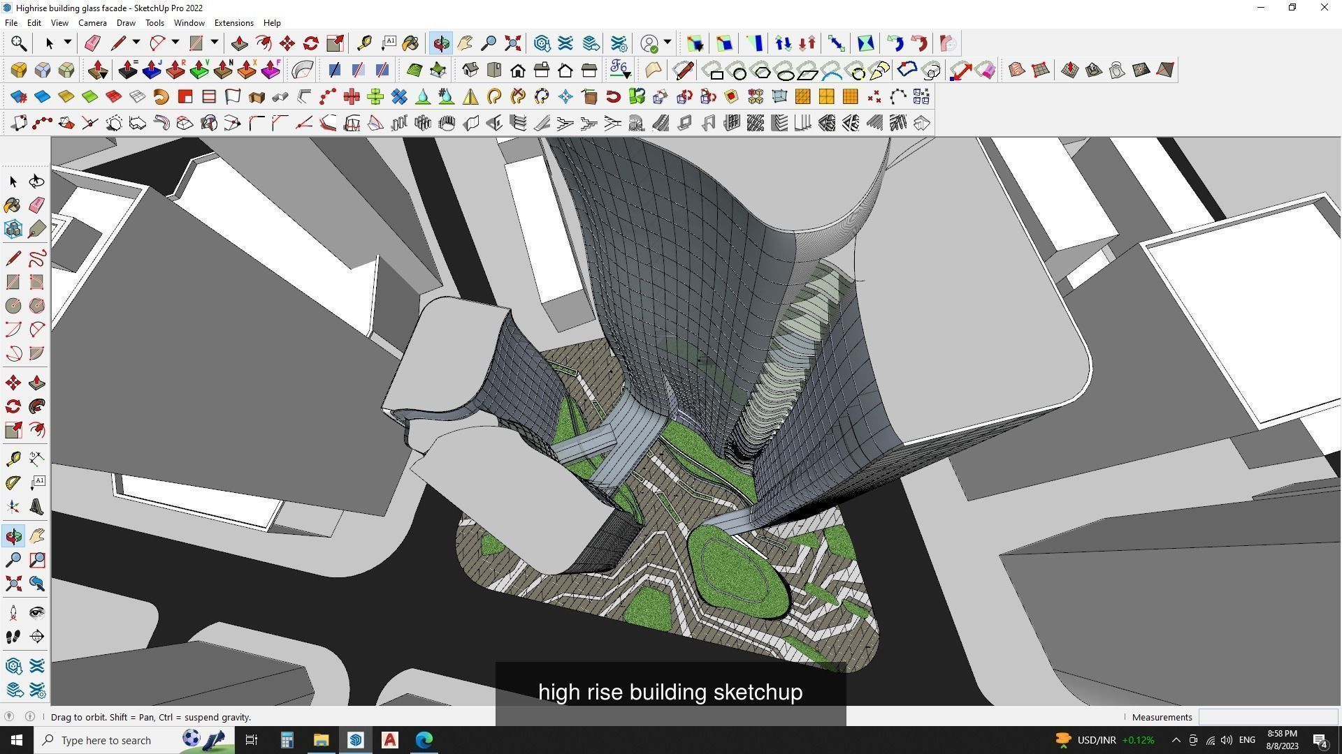 3d commercial building with Master plan collection 3 _2