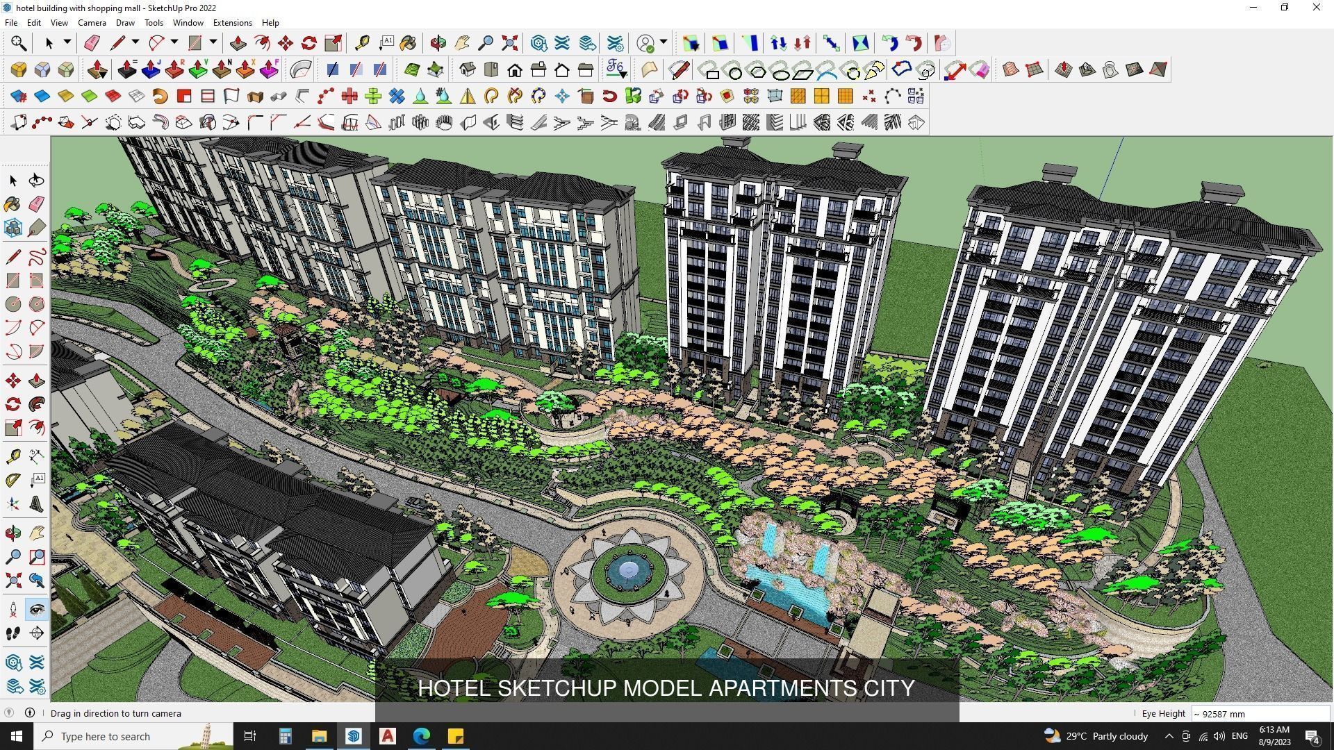 3d commercial building with Master plan collection 3 _5