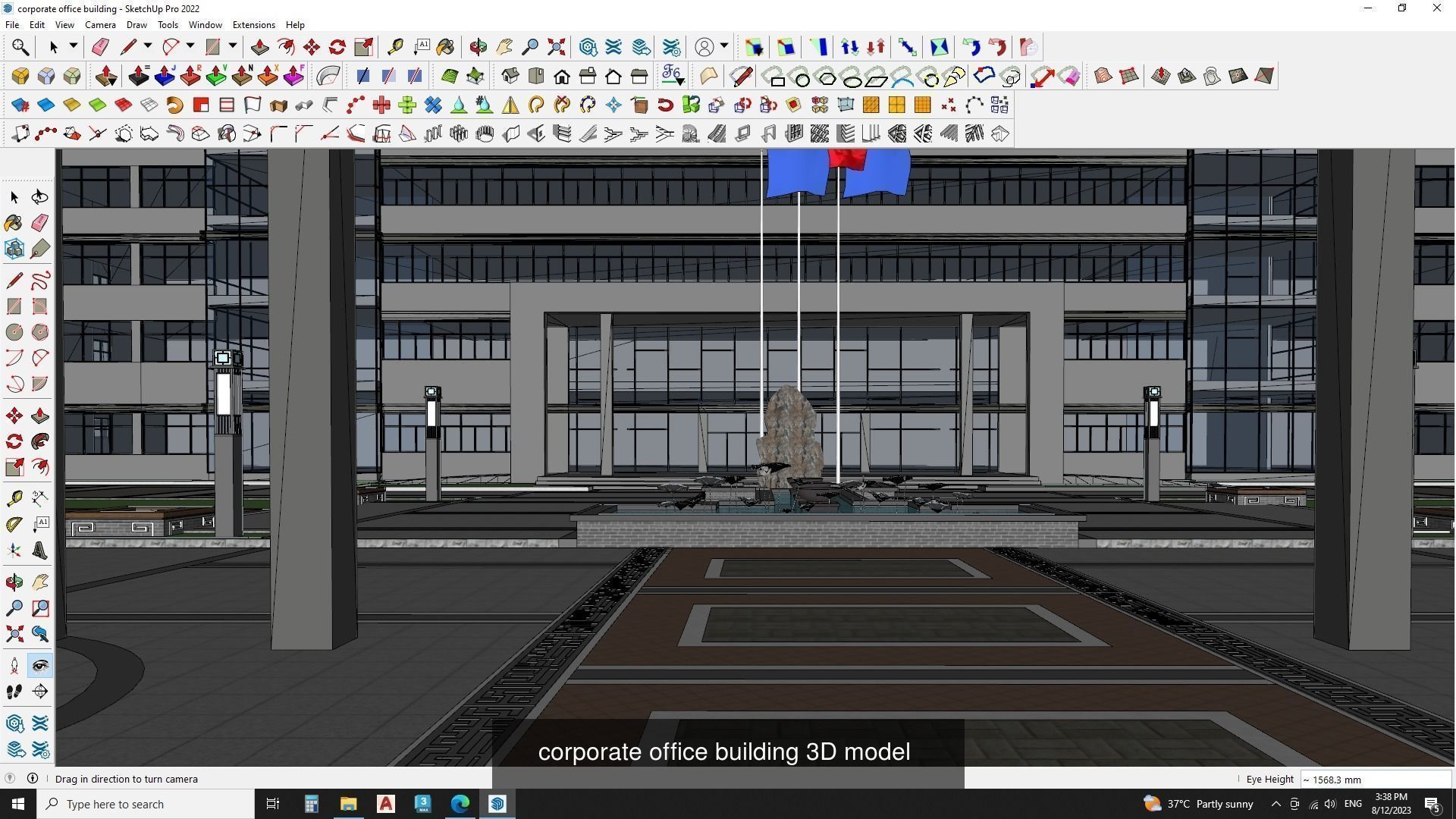 3d commercial building with Master plan collection 4 _1