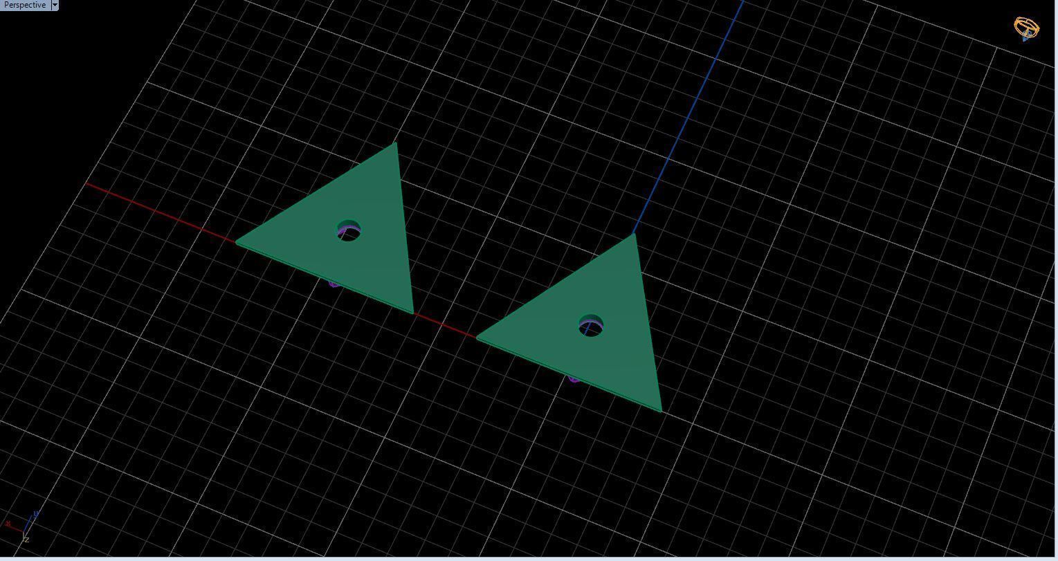  Gold earrings with single diamond - in the shape of a triangle Free 3D print model_17