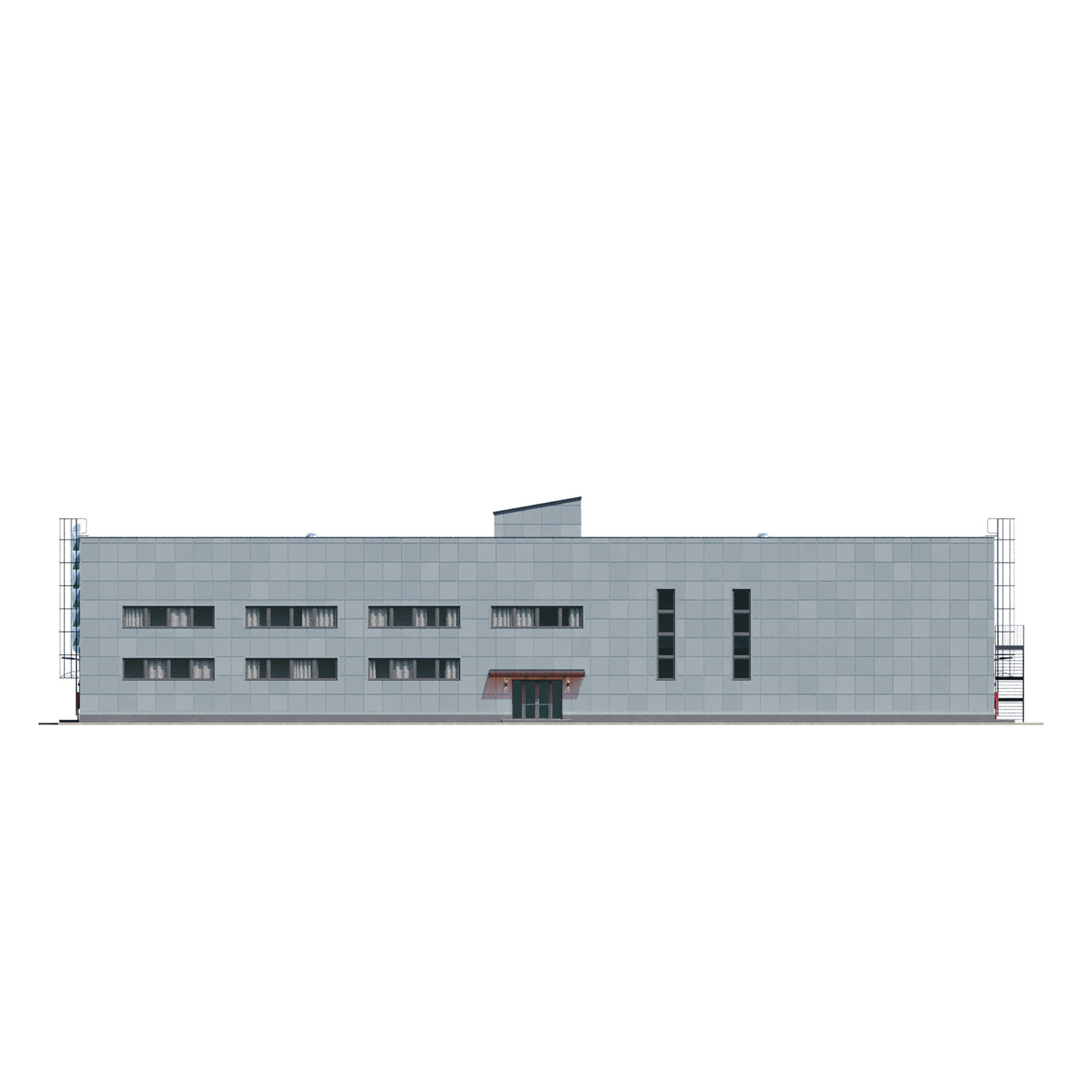Factory building V4 3D model_6