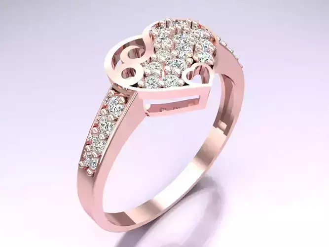 Heart Ring - Womens Rings - SN92