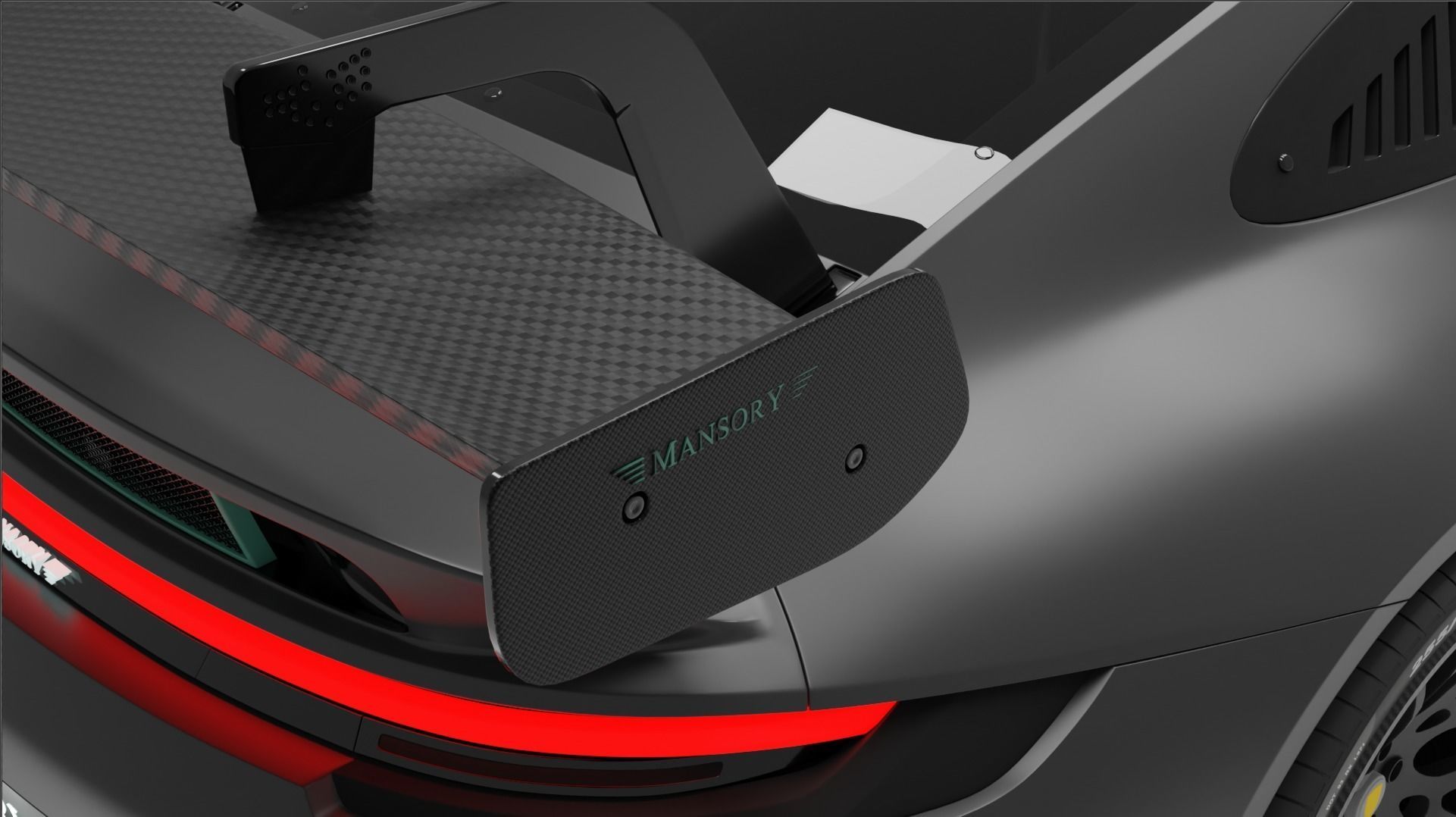 Porsche 911 GT3 rs - Mansory Low-poly 3D model_2