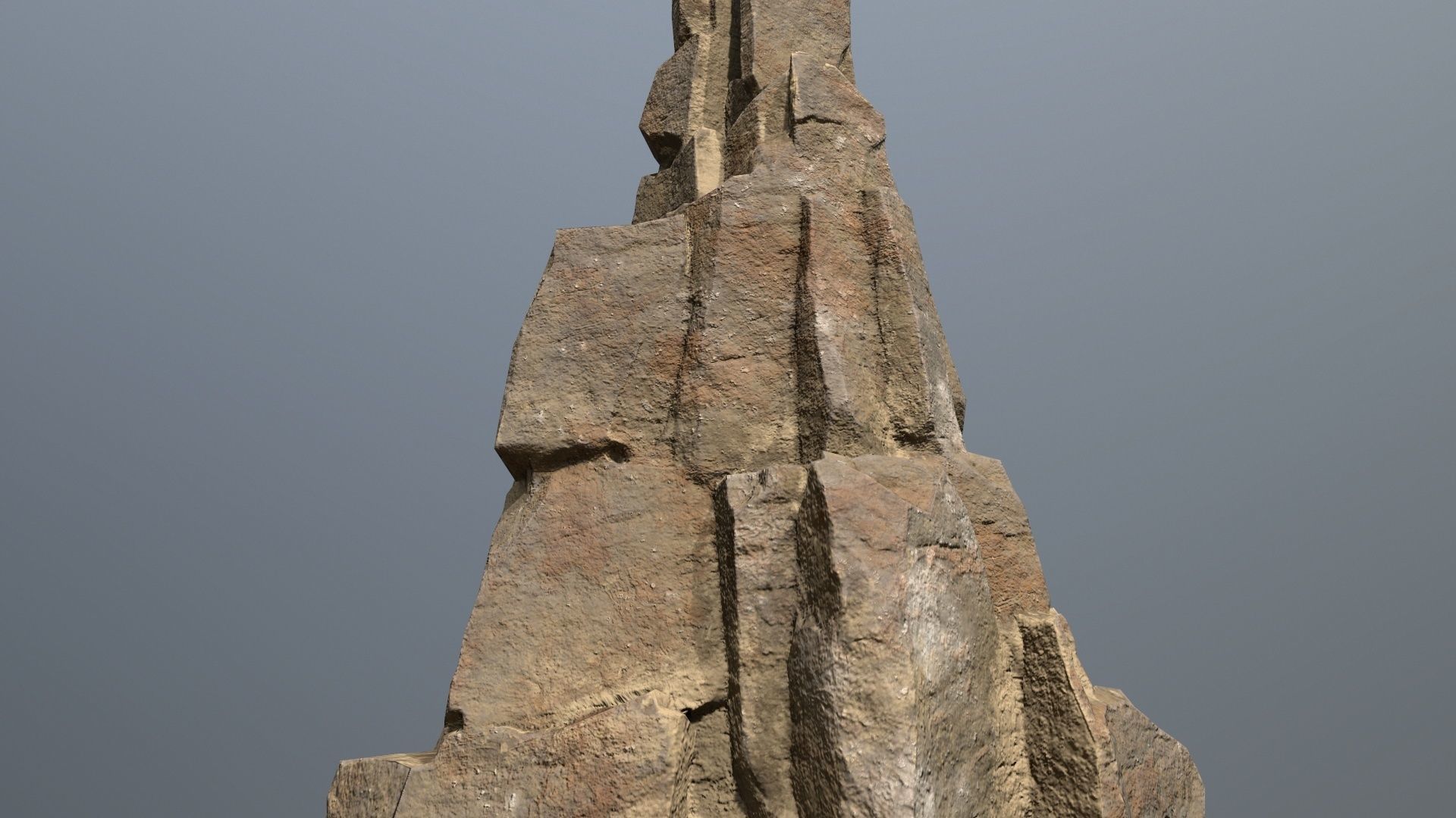 desert rocks Low-poly 3D model_10