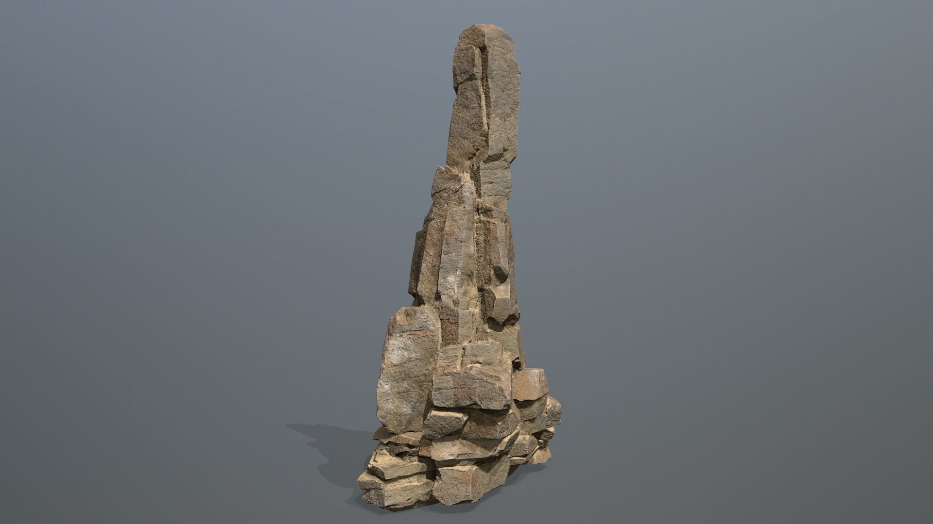 desert rocks Low-poly 3D model_13