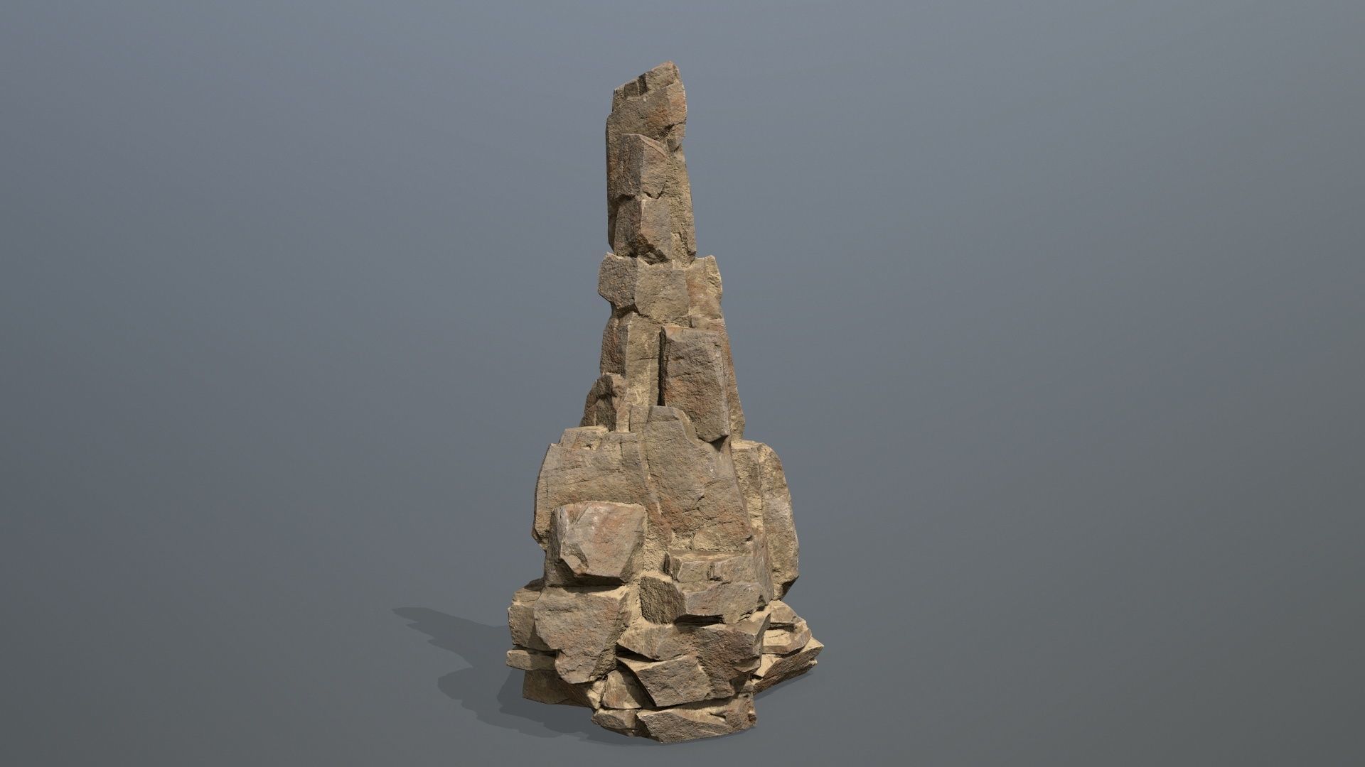 desert rocks Low-poly 3D model_18
