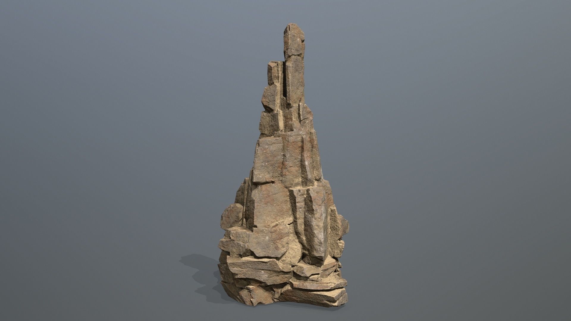 desert rocks Low-poly 3D model_11