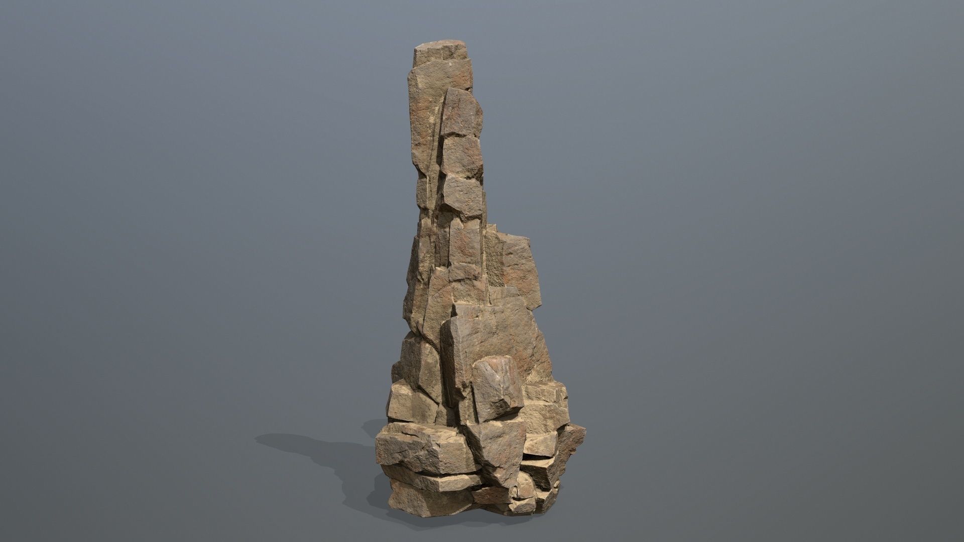 desert rocks Low-poly 3D model_17