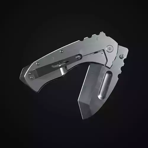 Tactical Folding Knife TFK01 Low-poly 3D model Tactical Folding Knife TFK01 Low-poly 3D model