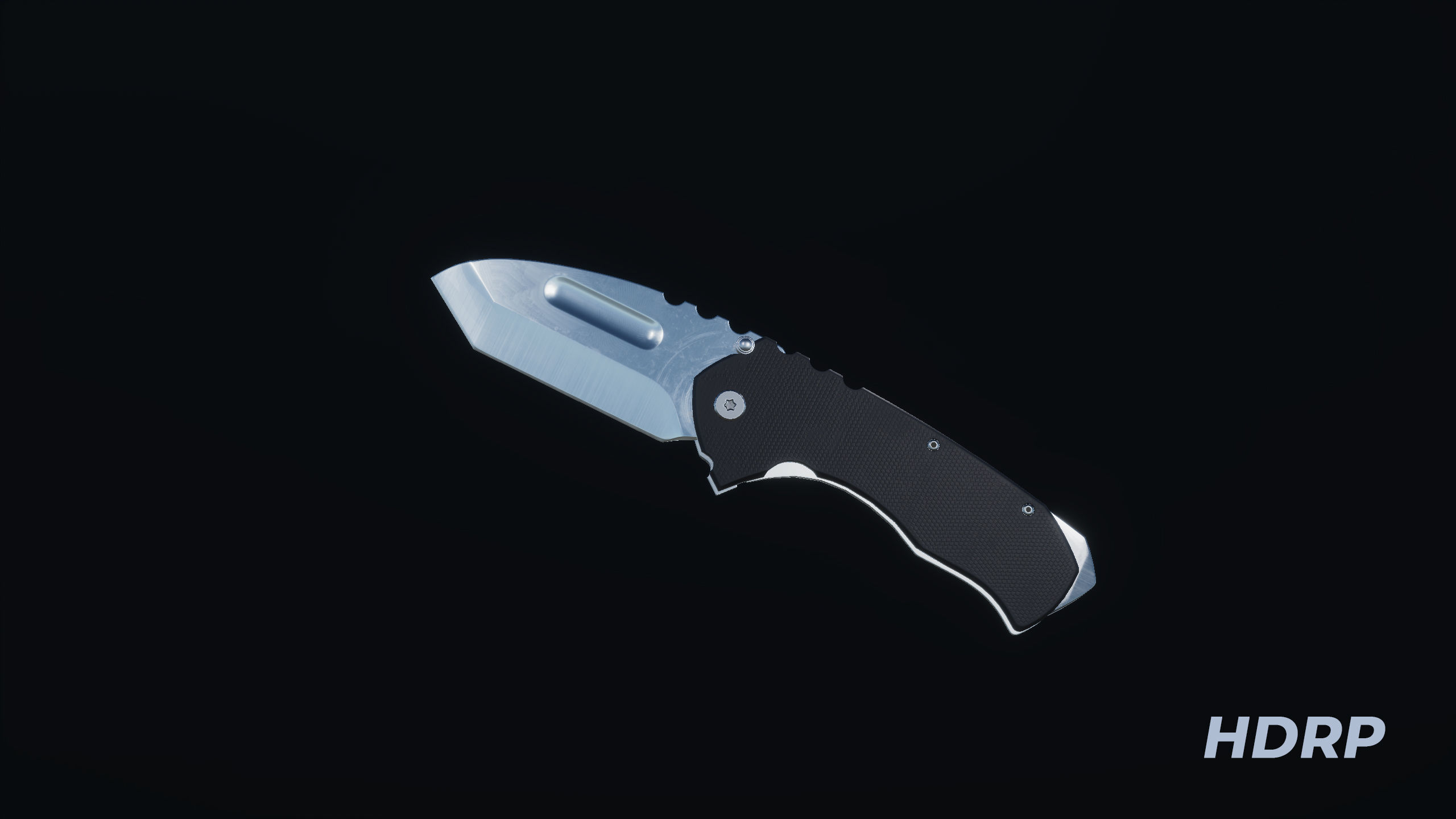 Tactical Folding Knife TFK01 Low-poly 3D model_6