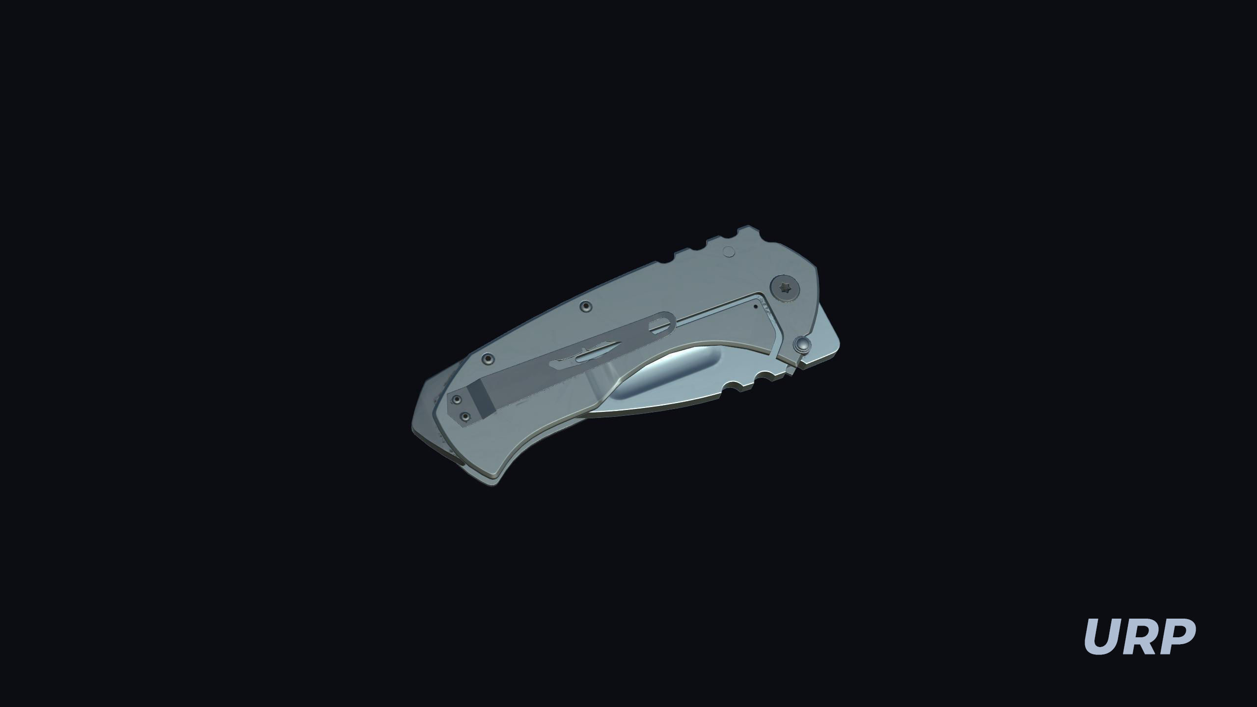 Tactical Folding Knife TFK01 Low-poly 3D model_11