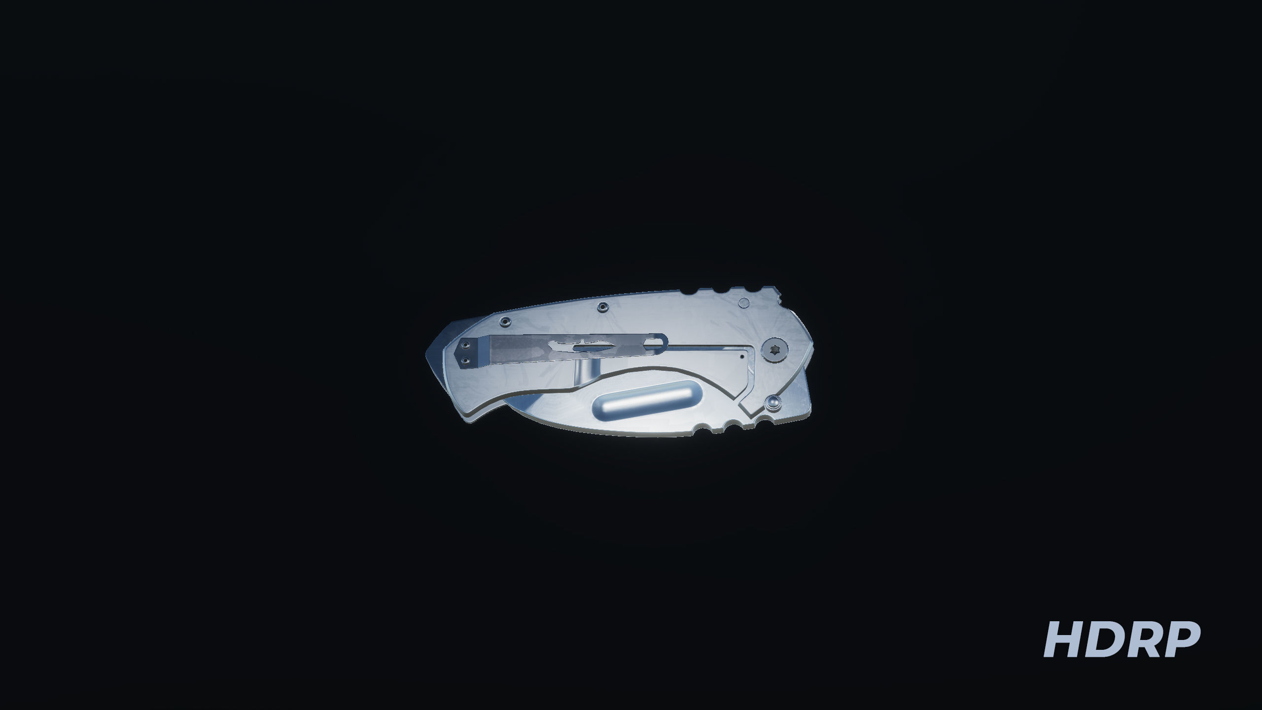 Tactical Folding Knife TFK01 Low-poly 3D model_8