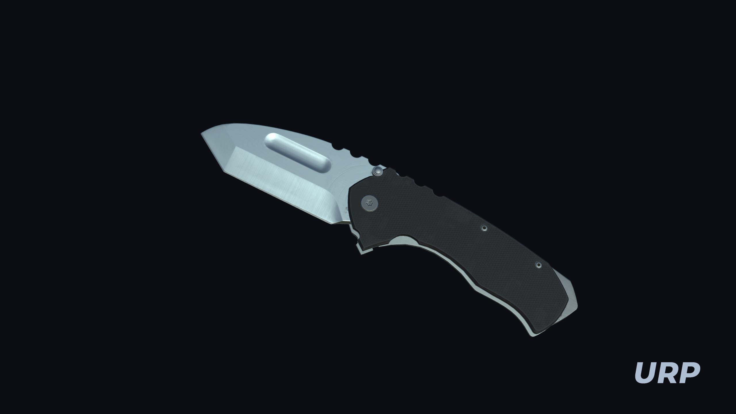 Tactical Folding Knife TFK01 Low-poly 3D model_10