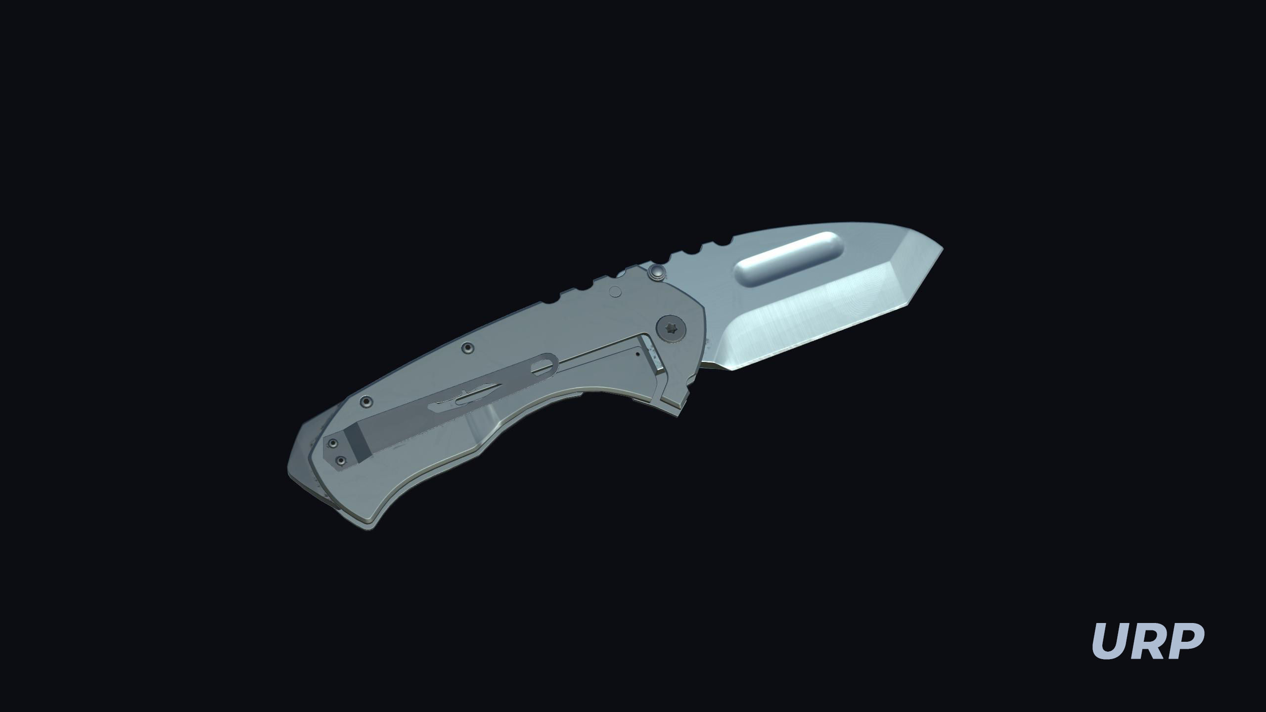 Tactical Folding Knife TFK01 Low-poly 3D model_9