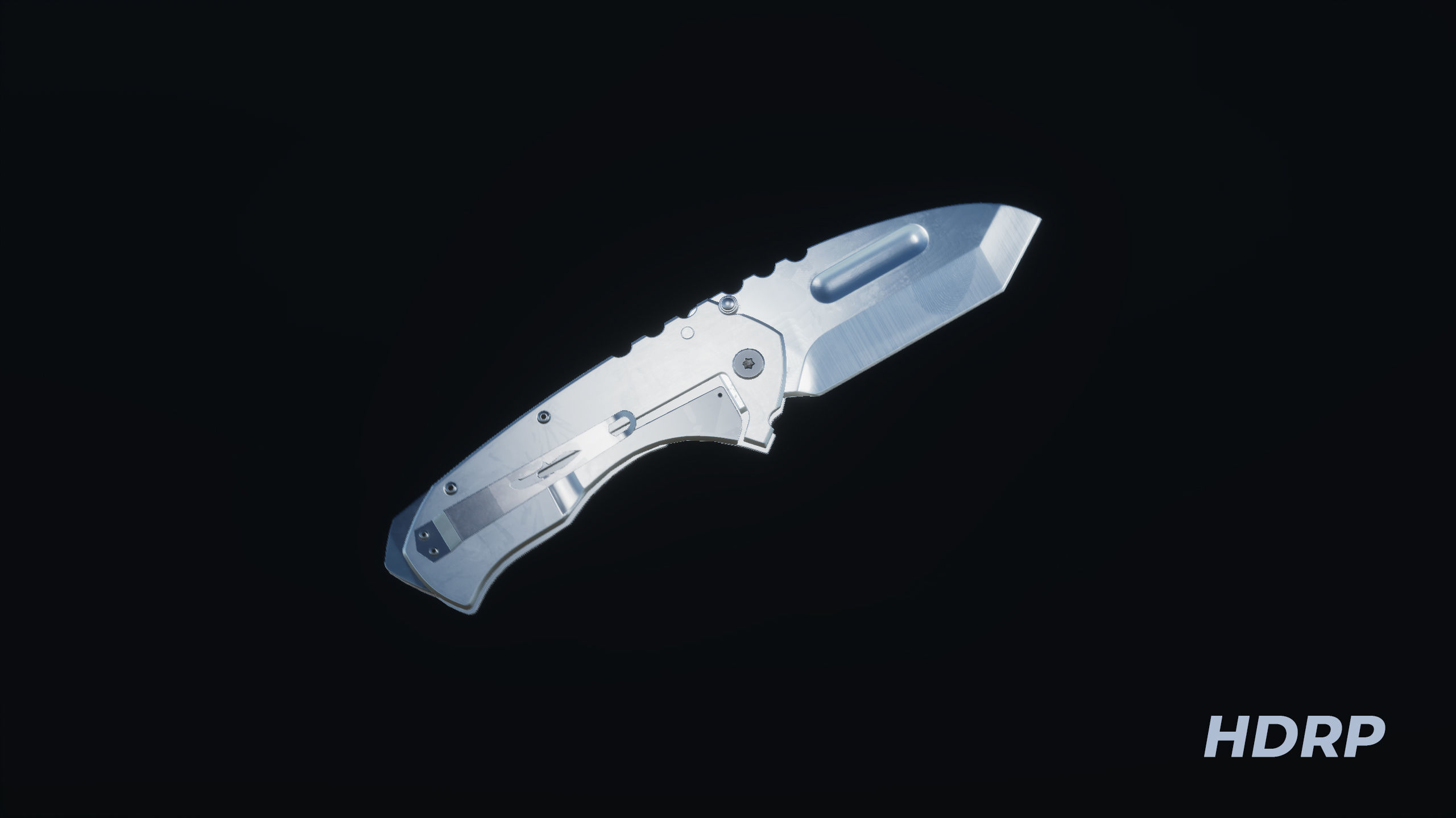Tactical Folding Knife TFK01 Low-poly 3D model_7