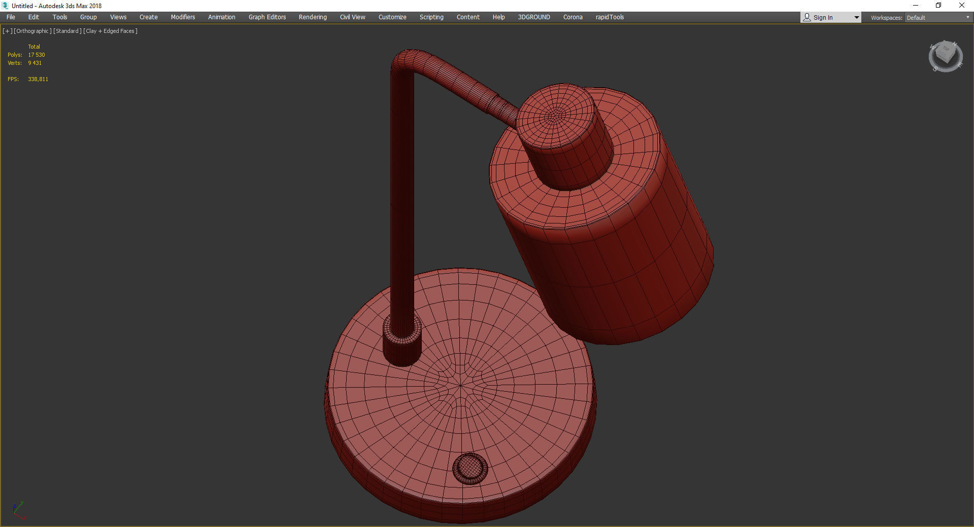 Carson Carrington Saittajarvi Table Lamp Low-poly 3D model_4