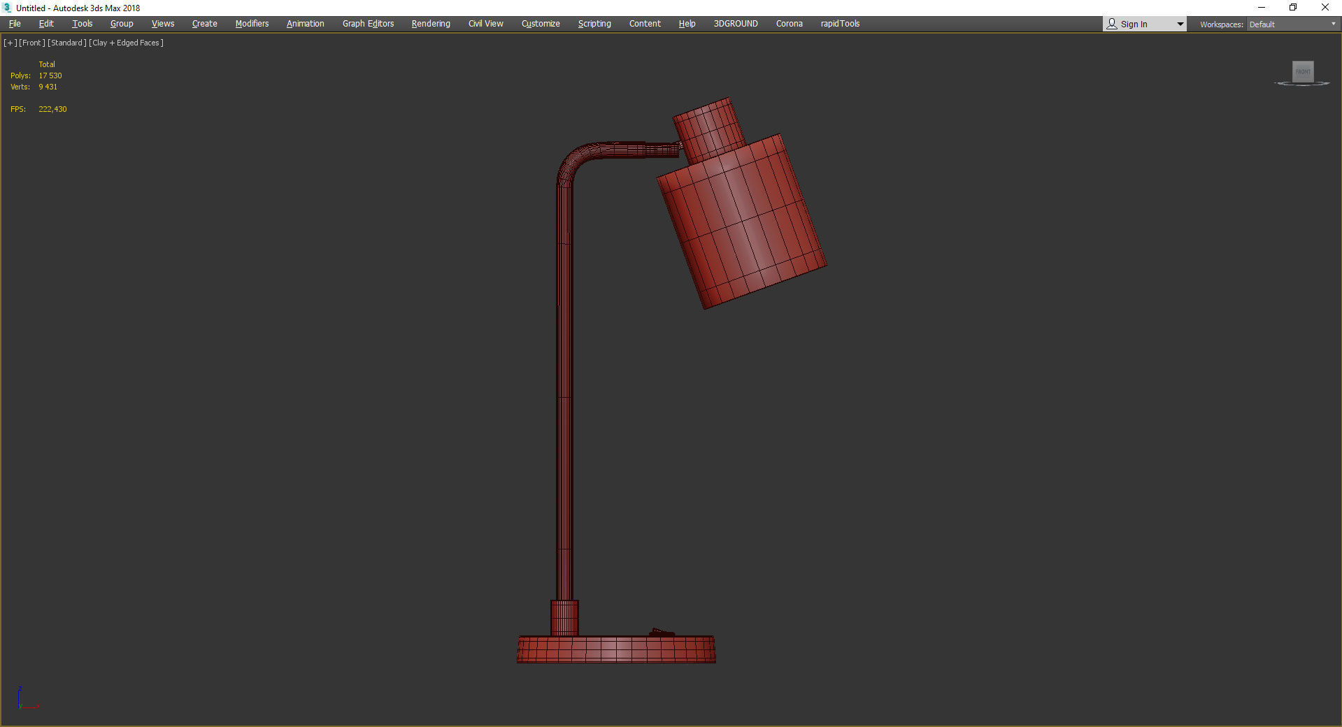 Carson Carrington Saittajarvi Table Lamp Low-poly 3D model_2