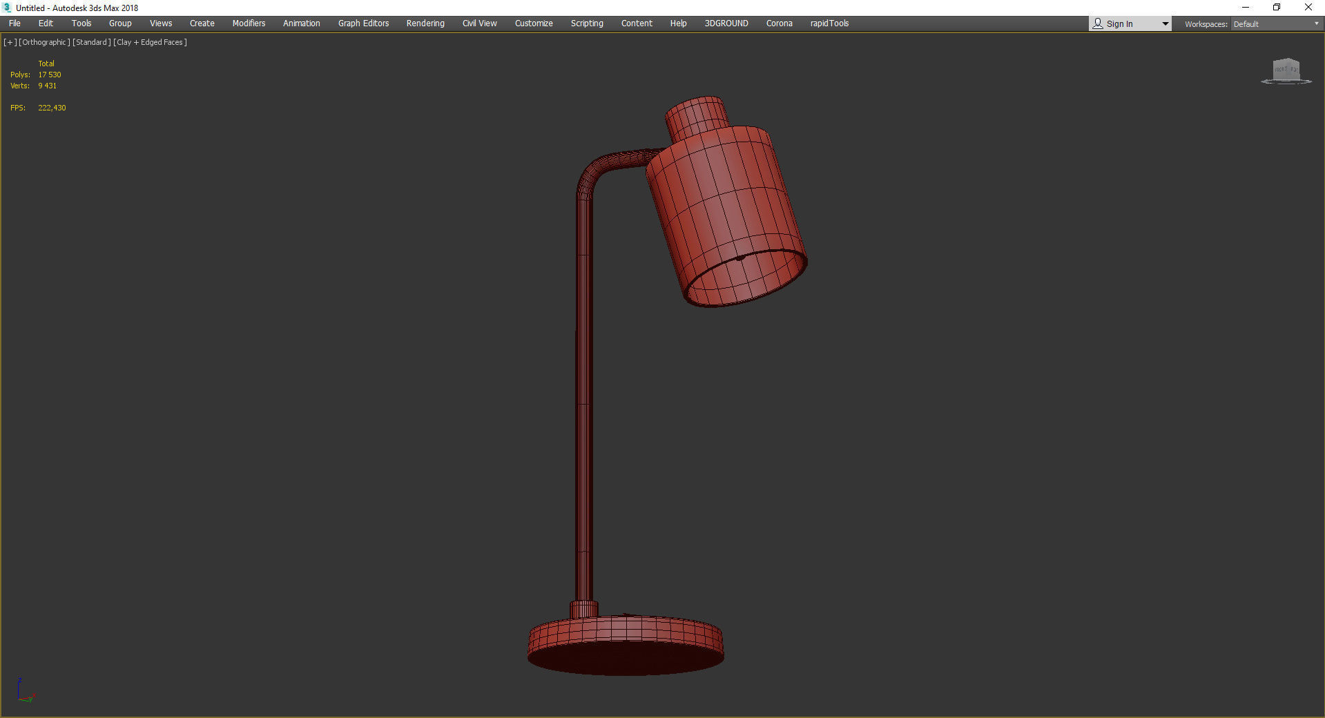 Carson Carrington Saittajarvi Table Lamp Low-poly 3D model_3