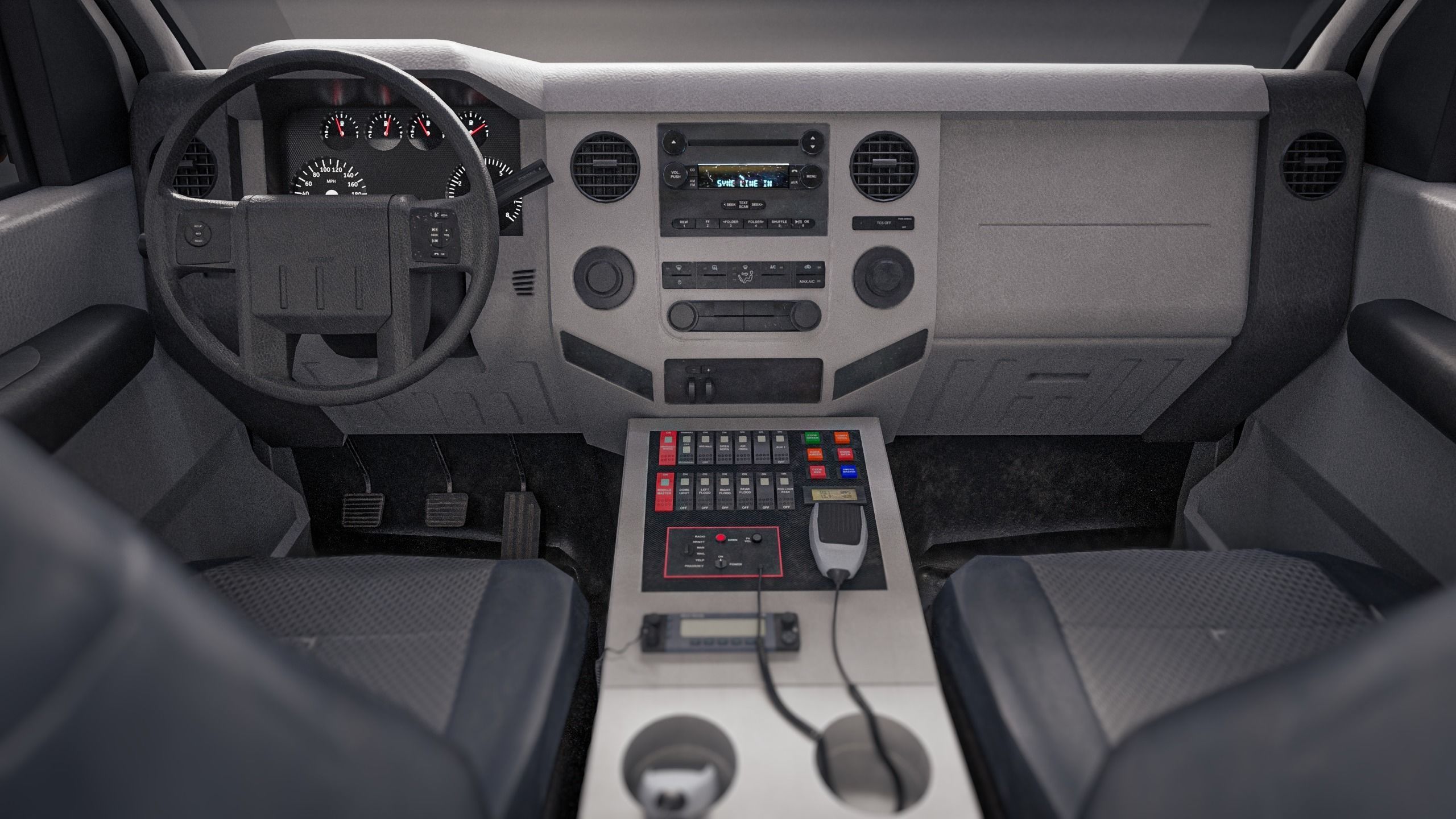 Ambulance 3D Model  Low-poly 3D model_11