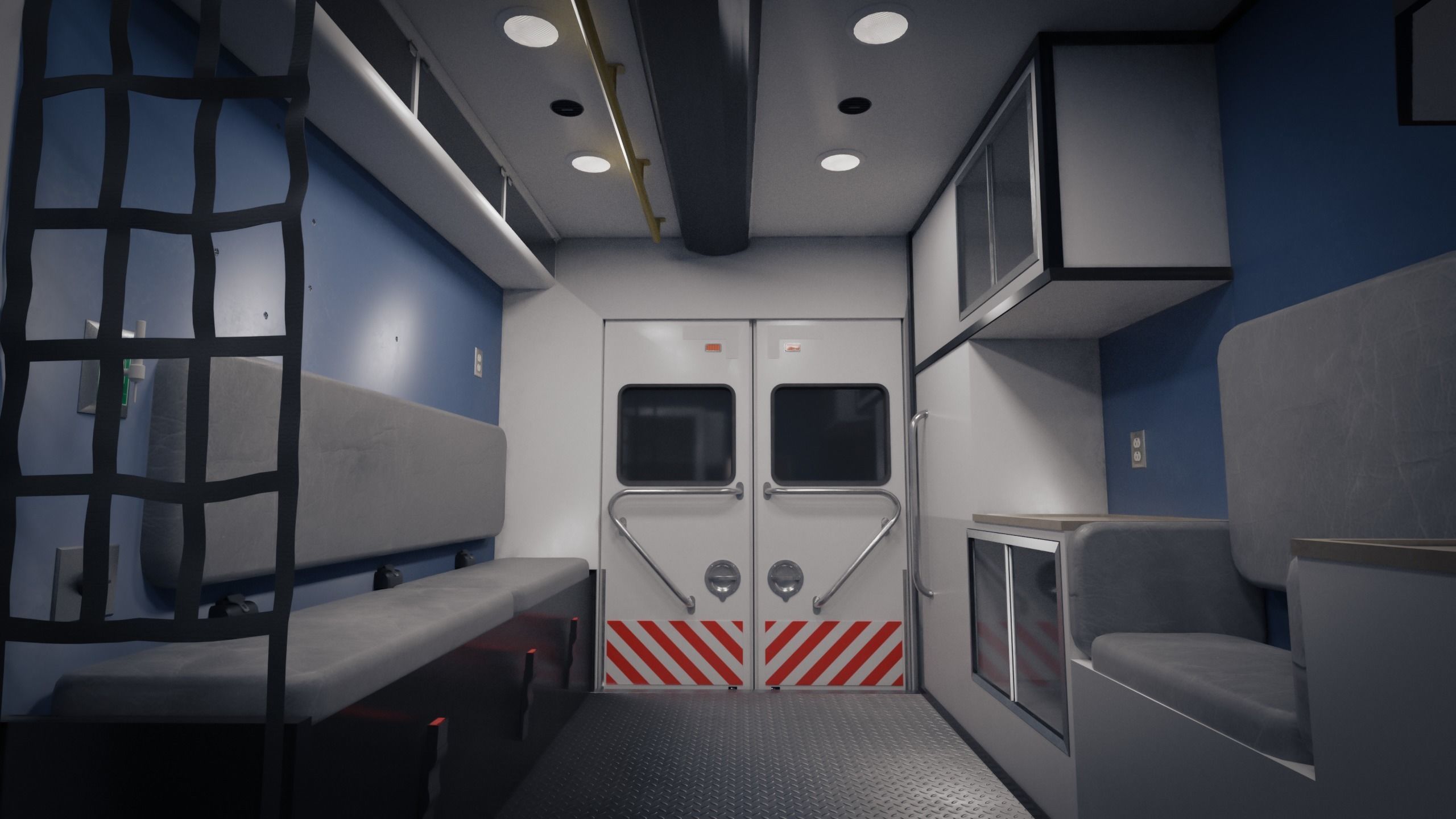 Ambulance 3D Model  Low-poly 3D model_9