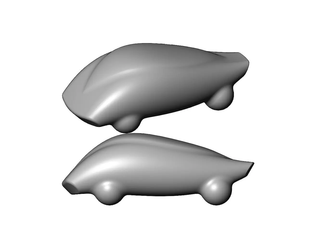 Miniature vehicle automotive speed sculpture N011 3D print model_0