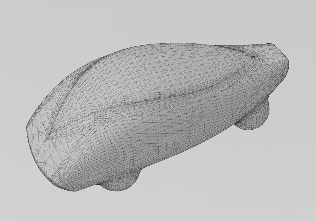 Miniature vehicle automotive speed sculpture N011 3D print model_12