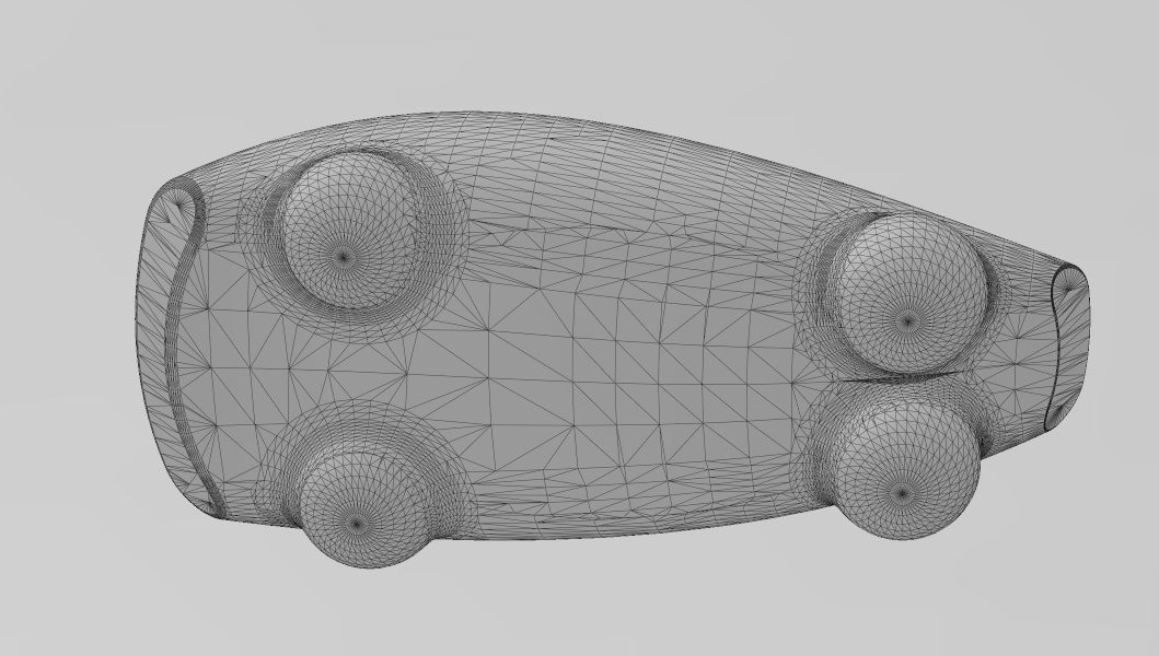 Miniature vehicle automotive speed sculpture N011 3D print model_14