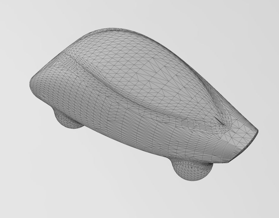 Miniature vehicle automotive speed sculpture N011 3D print model_13