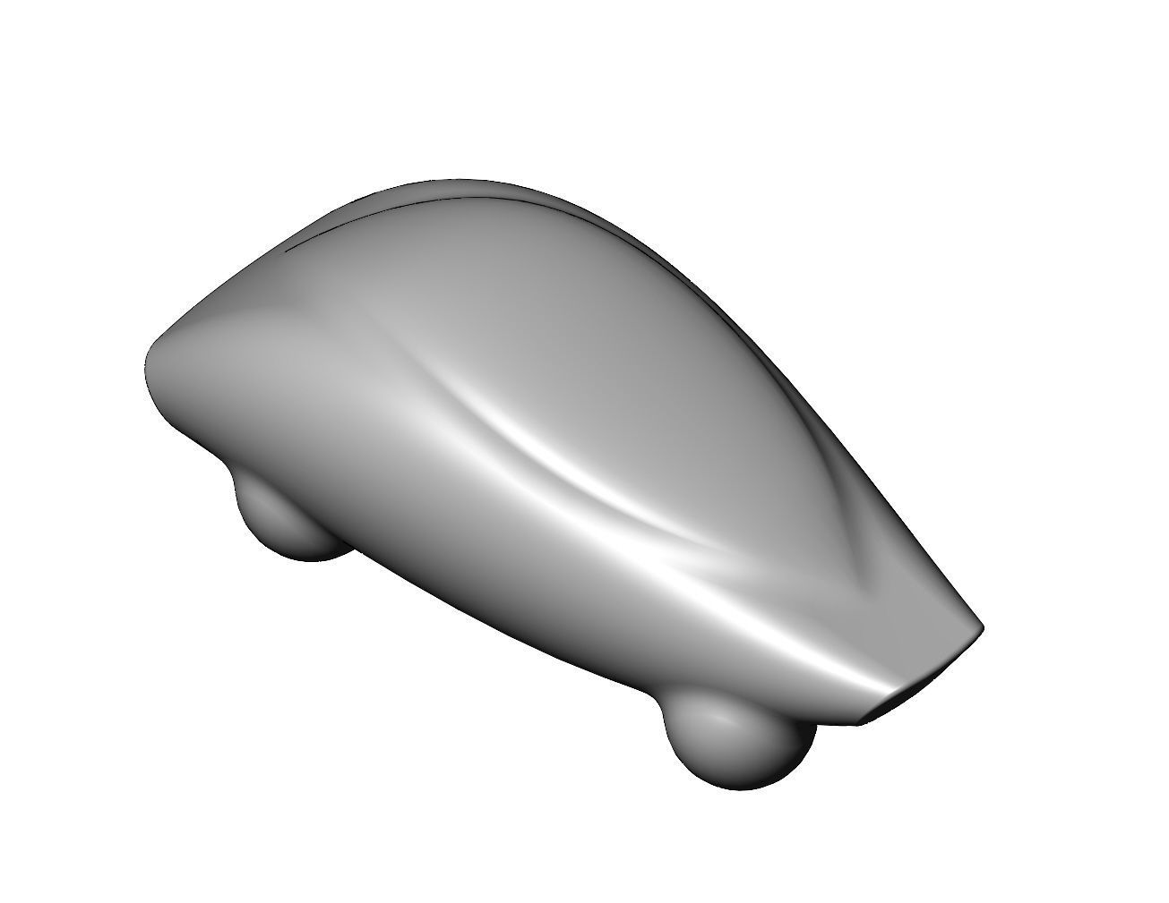 Miniature vehicle automotive speed sculpture N011 3D print model_3