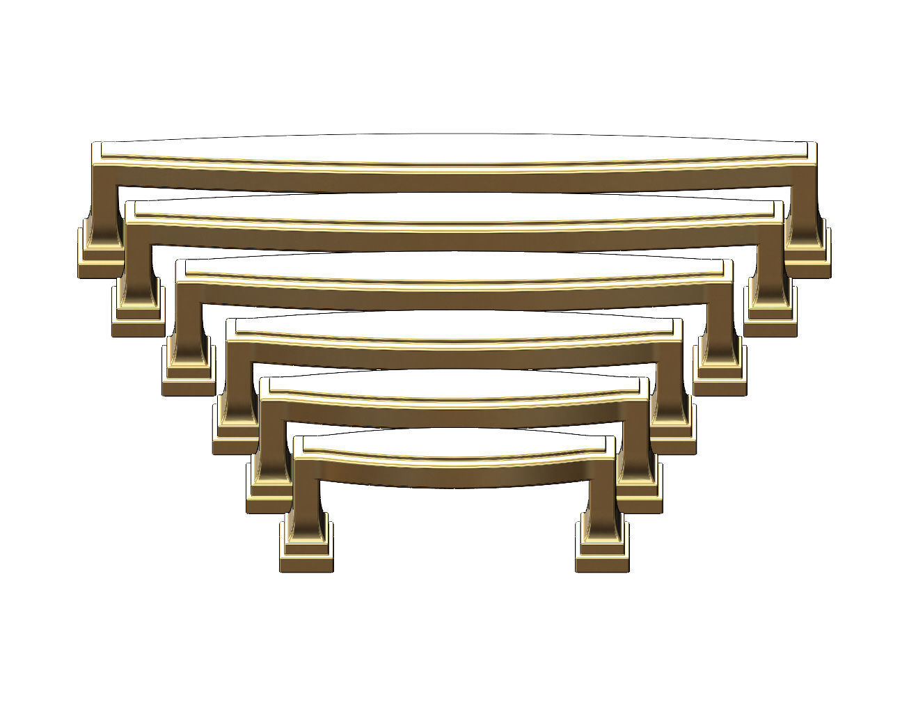 Cabinet drawer handle and pull N016 3D print model_3