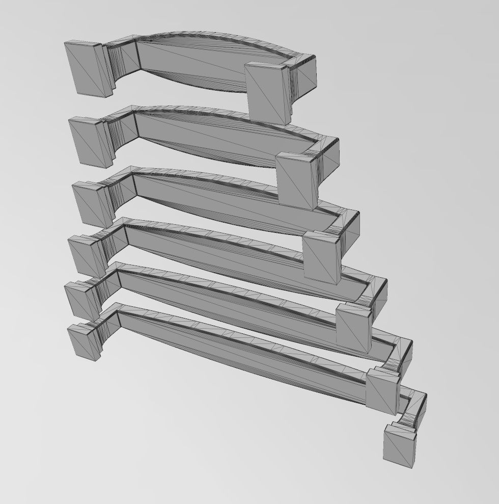 Cabinet drawer handle and pull N016 3D print model_12