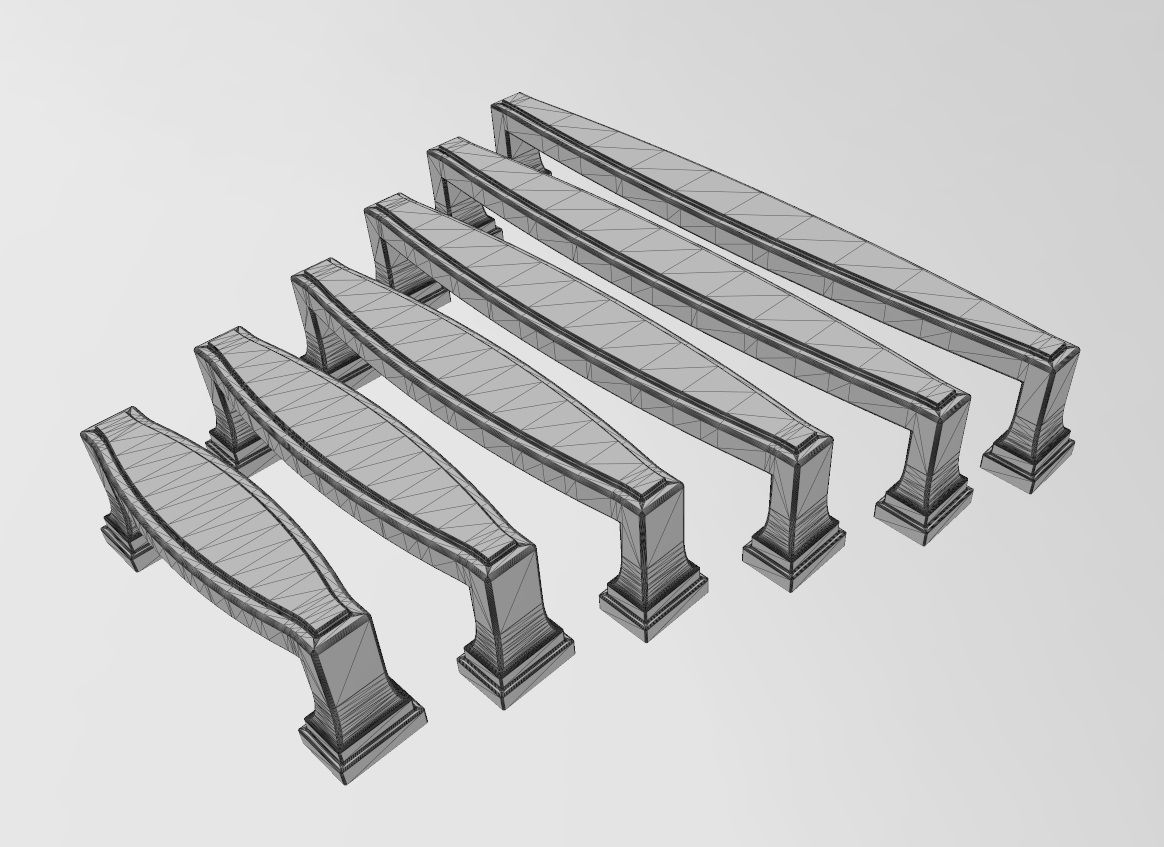 Cabinet drawer handle and pull N016 3D print model_11