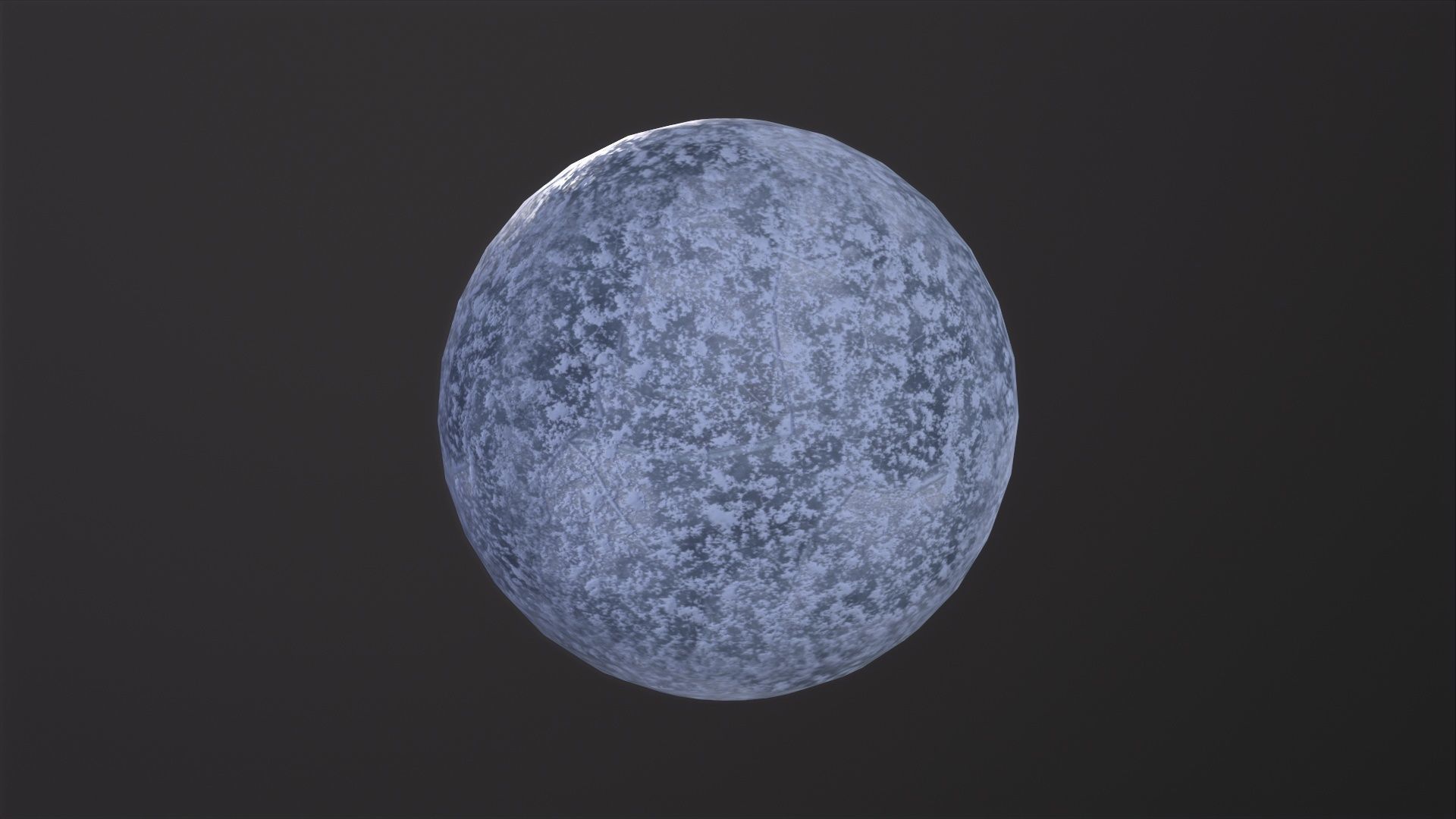 Ice Planet 3D Model Low-poly 3D model_4