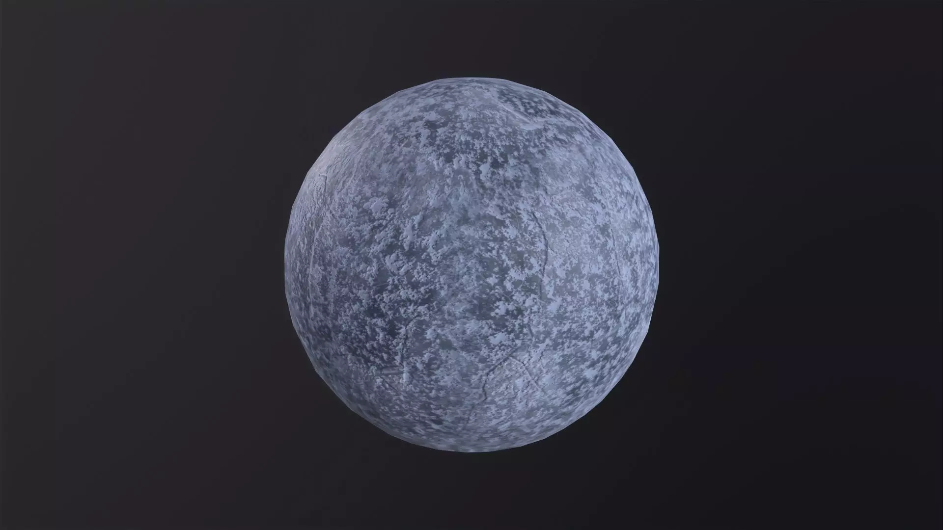 Ice Planet 3D Model Low-poly 3D model_0