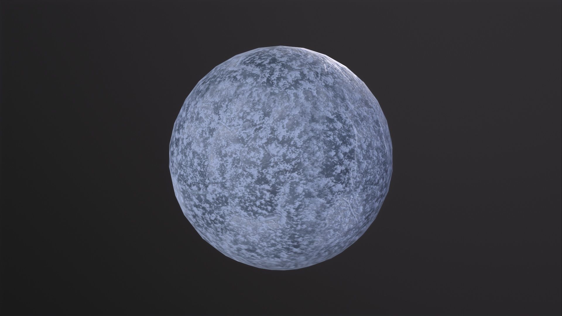 Ice Planet 3D Model Low-poly 3D model_2
